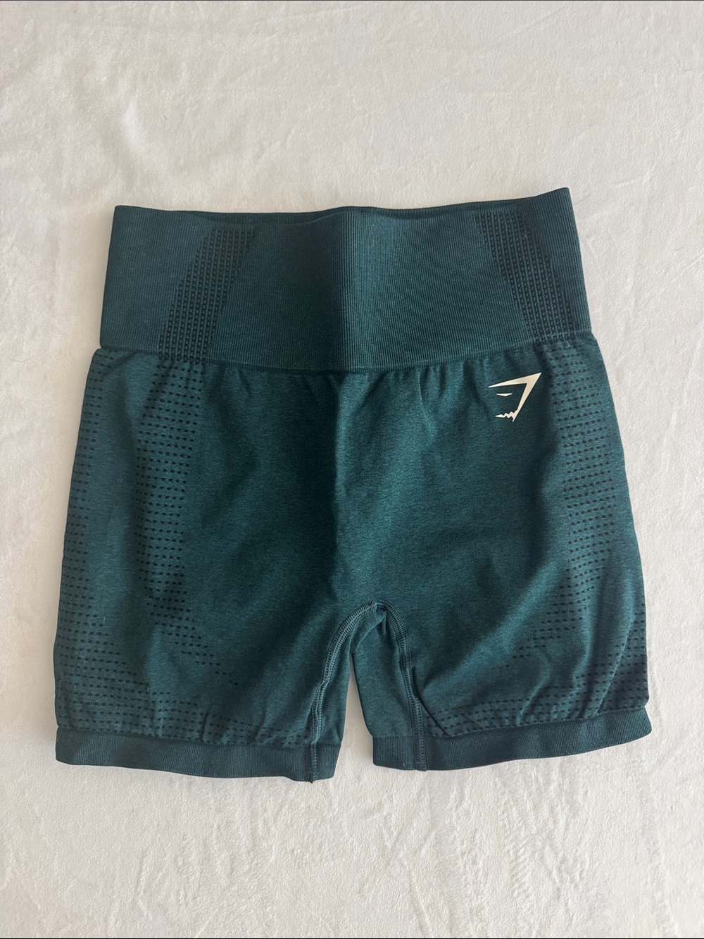 Gymshark Seamless High-Waist Bike Shorts — Teal Green